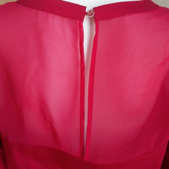 FUSHIA SWEETHEART BLOUSE by 7TH AVENUE DESIGN STUDIO NEW YORK & COMPANY - Picture 4 of 12